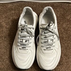 Bottega Veneta White and Gray Sneakers